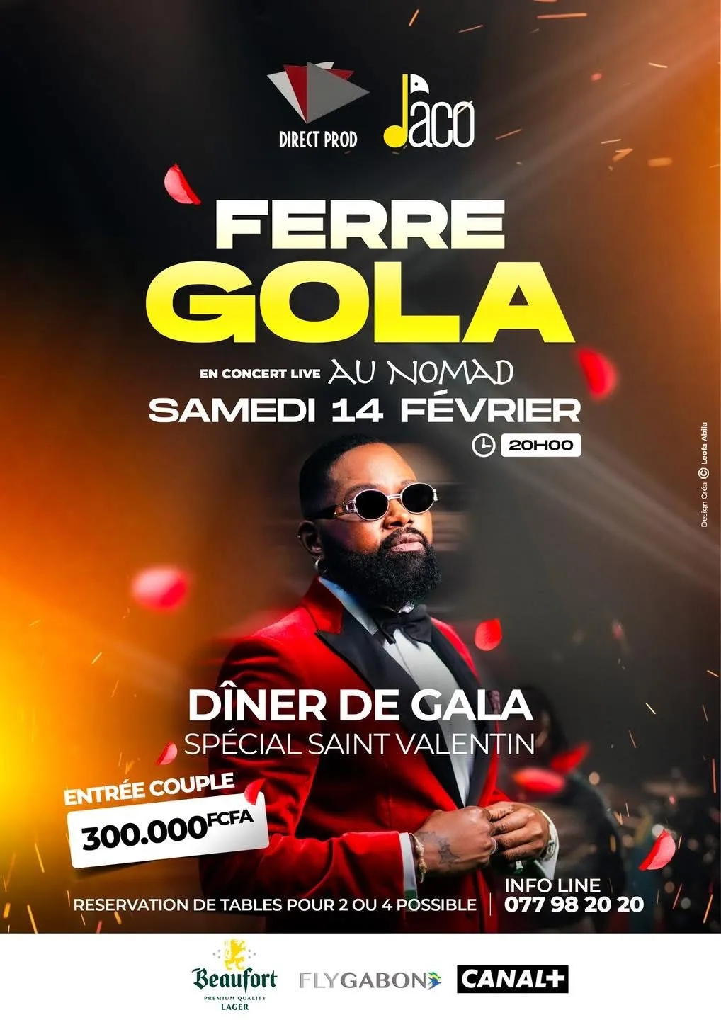 Ferre Gola chante l’amour à Libreville pour la Saint-Valentin