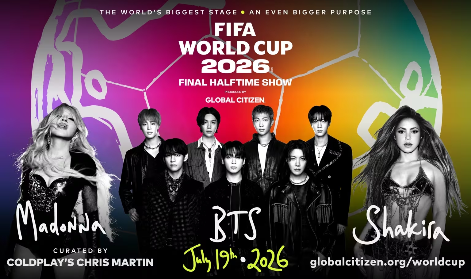 Madonna, Shakira et BTS unissent leurs voix pour la finale du Mondial 2026